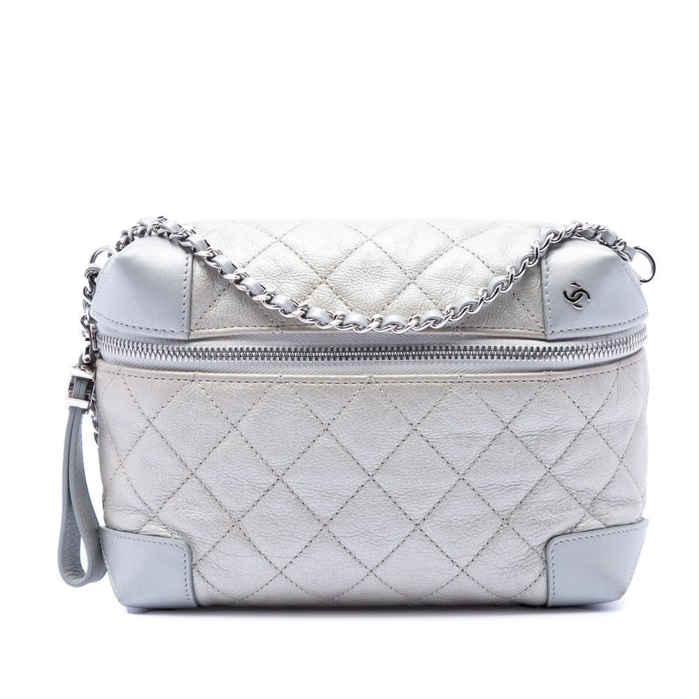 Pre-Loved Chanel CC Quilted Metallic Calfskin Street Allure Camera Bag